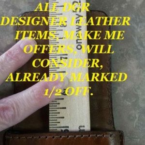 BNWT HANDMADE Leather cell case, Ostrich